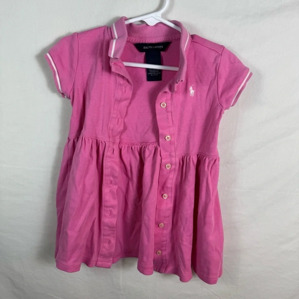 Ralph Lauren Pink Dress Girls Size 2/2T